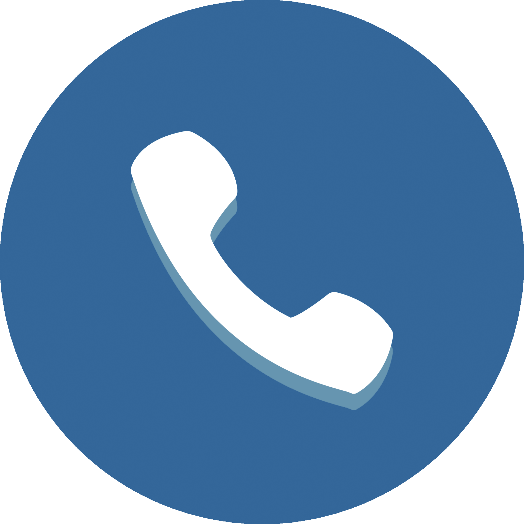 Blue Telephone Icon